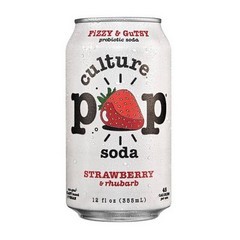 Culture Pop Probiotic Soda - Strawberry Rhubarb 12 oz