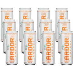 Ardor Energy Tropical Mango Sparkling Water Energy Drink Can
