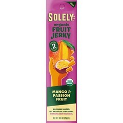 Solely Fruit Jerky Mango & Passion Fruit Organic 0.8 oz