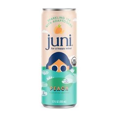 Juni Sparkling Tea with Adaptogens Peach 12 fl oz