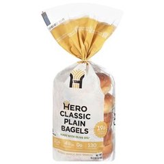 Hero Classic Plain Bagels 5ct 13.2 oz