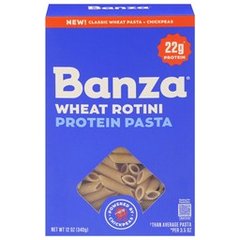 Banza Wheat Protein Rotini Pasta 22g Protein No Compromises Pasta Powered by Chickpeas 12 oz 12 oz Box