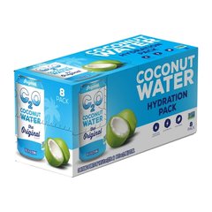 C2O Pure Coconut Water, Coconut Water Hydration Pack, 10.5 fl oz, 8 Pack