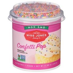 Miss Jones Confetti Pop Frosting, 11.98 oz