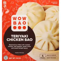 Wow Bao Teriyaki Chicken Bao - 10oz/4ct