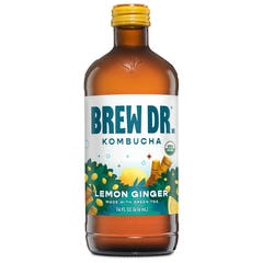 Brew Dr. Kombucha Organic Kombucha Ginger Lemon - 14 Fl. Oz.