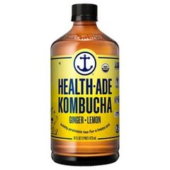 Health Ade Ginger Lemon Kombucha 16 fl oz 16 Floz Bottle