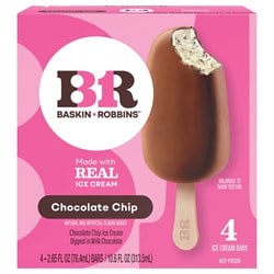 Baskin Robbins Choc Chip Bars - 4-2.65 Fl. Oz.
