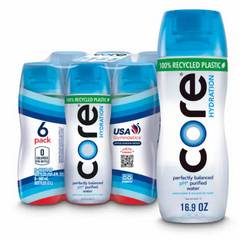 CORE Hydration Perfectly Balanced Drinking Water, 0.5 L bottles, 6 Count