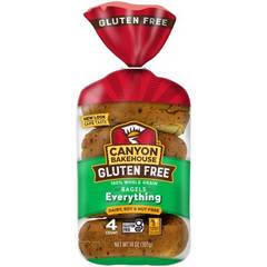 Canyon Bakehouse Gluten Free Everything Bagels 4 Count