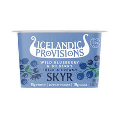 Icelandic Provisions 15g Protein Skyr - Wild Blueberry & Bilberry 5.3 oz
