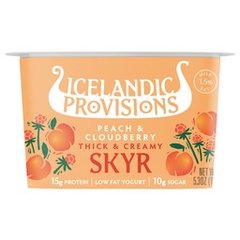 Icelandic Provisions 15g Protein Skyr - Peach & Cloudberry 5.3 oz