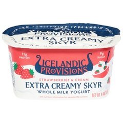 Icelandic Provisions Extra Creamy Skyr Strawberries & Cream 4.4 oz