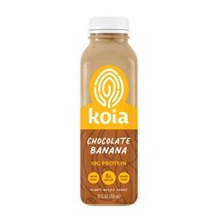 Koia Protein Chocolate Banana Ready to Drink Protein Shake 12 oz 12 fl oz Bottle