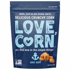 LOVE CORN Crunchy Corn Snack - Sea Salt, 4 oz