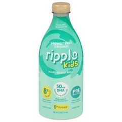 Ripple Kids Plant Based Milk Unsweetened Original 48 fl oz