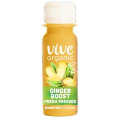 Vive Organic Pure Boost Ginger Wellness Shot 2 fl oz Bottle