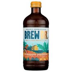 Brew Dr Organic Kombucha Pineapple Paradise 14 fl oz Bottle
