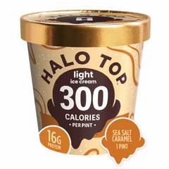 Halo Top 16g Protein Light Ice Cream - Sea Salt Caramel 1 pt