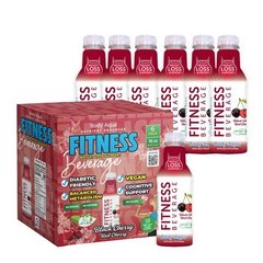 Body Aqua Fitness Beverage Cherry 16 fl oz 6 Pack Low Calorie Vitamin Drink