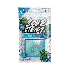Sour Strips Blue Raspberry Flavored Chewy Candy Bag 3.4 oz 3.4 oz