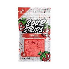 Sour Strips Strawberry Flavored Chewy Candy Bag 3.4 oz 3.4 oz