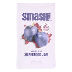 Smash Foods Concord Grape Squeezable Single Superfood Jam