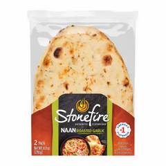 Stonefire Authentic Flatbreads Roasted Garlic Naan 2ct 8.8 oz