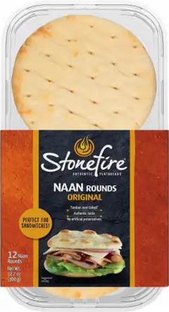 Stonefire Naan Rounds 12 Count