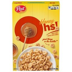 Post Honey Ohs Cereal, 14 oz