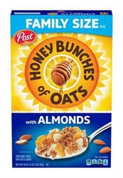 Post Honey Bunches of Oats with Almonds Granola Clusters and Sliced Almonds 15 oz Box 15 oz