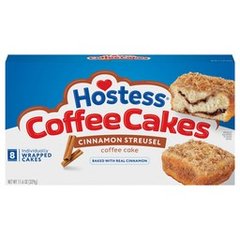 Hostess Coffee Cakes Cinnamon Streusel Snack Cakes 11.6 oz Box (8 ct )