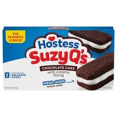 Hostess Suzy Q's Chocolate Cake with Creamy Filling Mega Size 5ct 13 oz