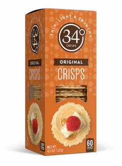 34 Degrees Crackers Natural - 4.5 Oz