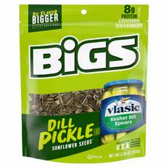 Bigs Vlasic Dill Pickle Sunflower Seeds 5.35 oz Bag 5.35 oz