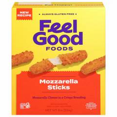 Feel Good Foods Gluten Free Mozzarella Sticks, 8 oz